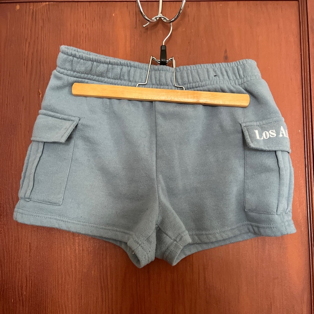 Women's Blue Cargo Shorts